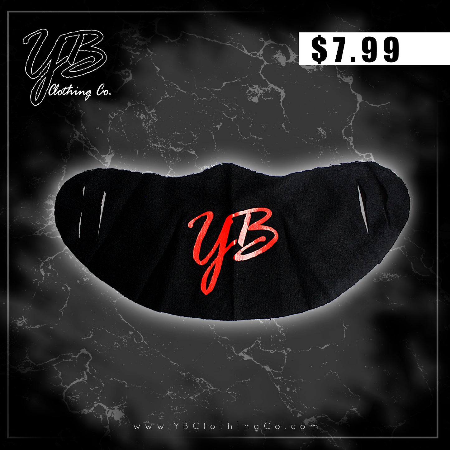 Y.B. "Basic" Reusable Cloth Face Mask