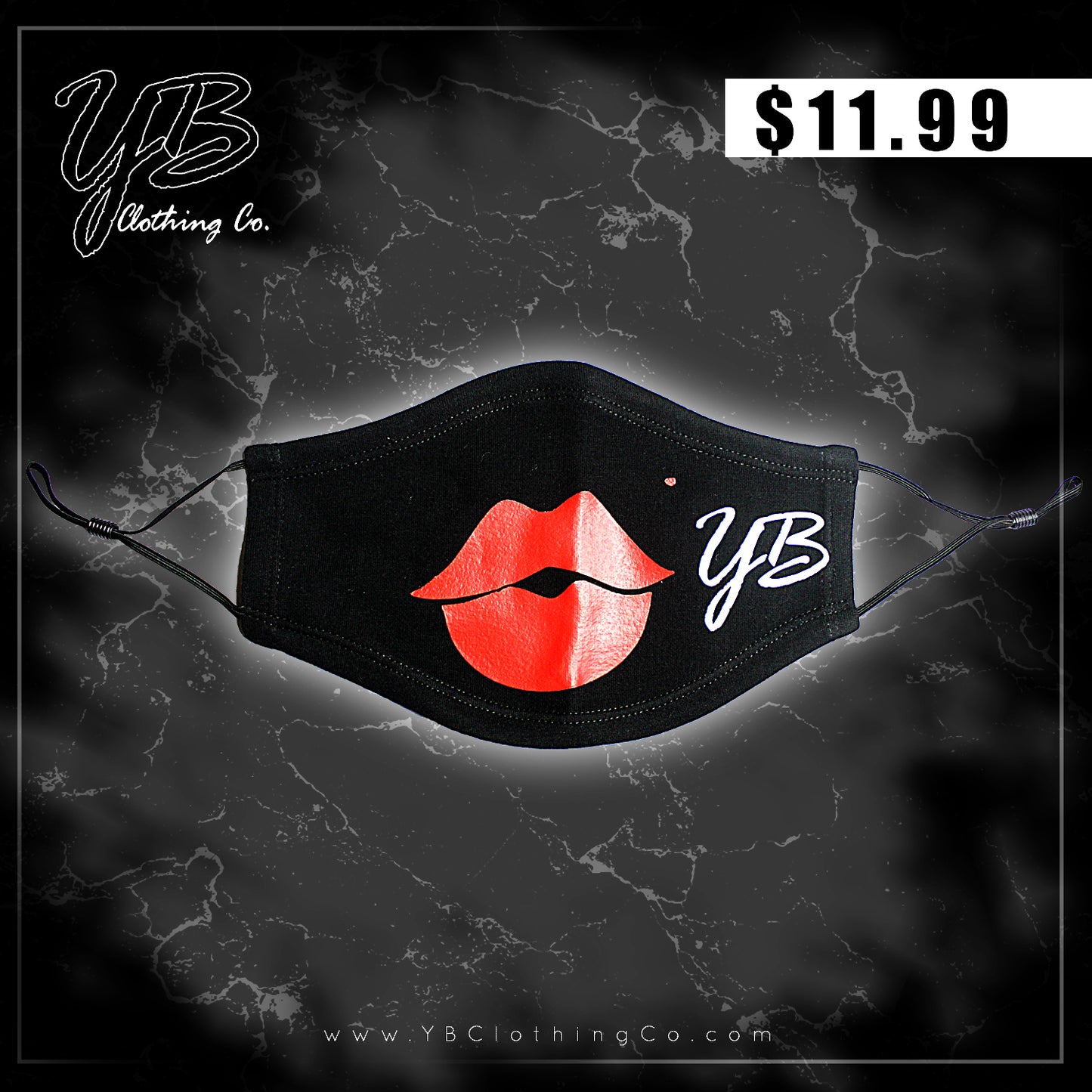 Y.B. "Bratz Lipz" Adjustable Face Mask