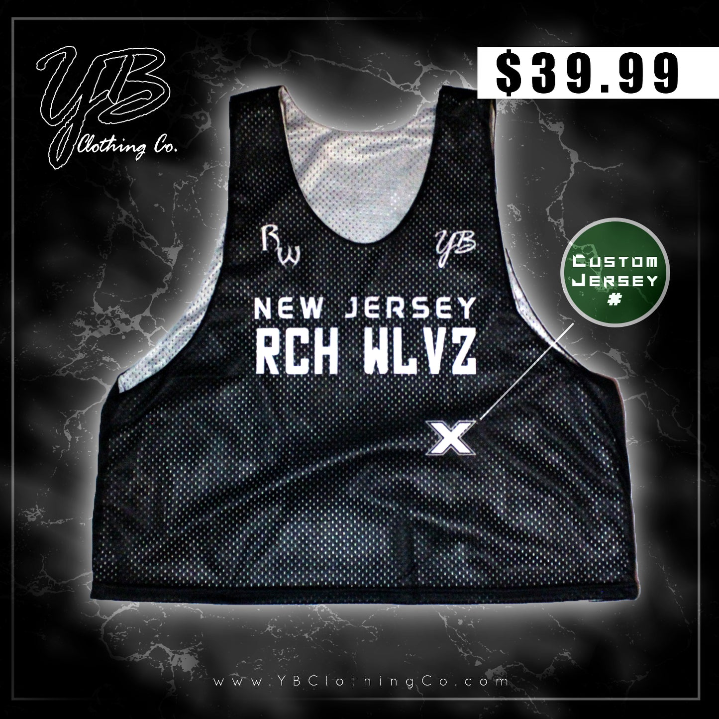 Custom - "New Jersey Rich Wolvez" - Lacrosse Jersey