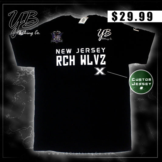 Custom - "New Jersey Rich Wolvez" - Warm Up Jersey - Short Sleeve T-Shirt