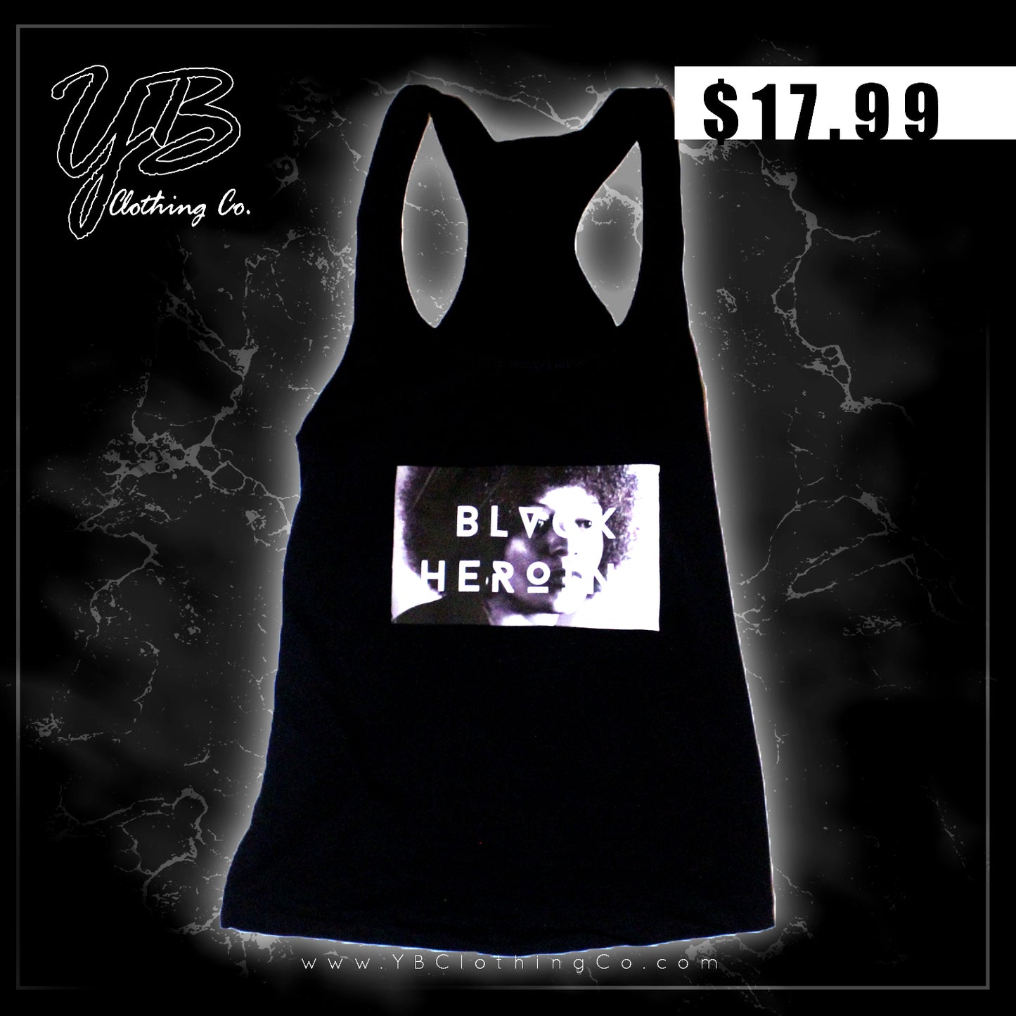 "Black Heroine: AD" - Women's Tank-top - Spandex