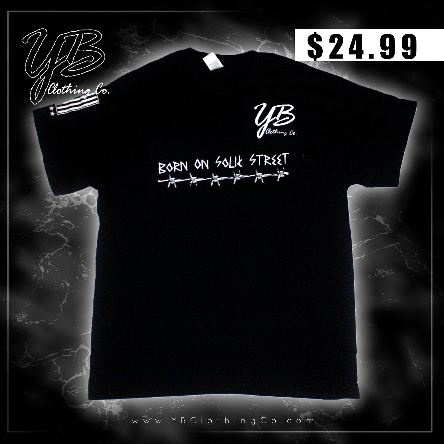 "Born On Solid Street" - Short Sleeve T-Shirt