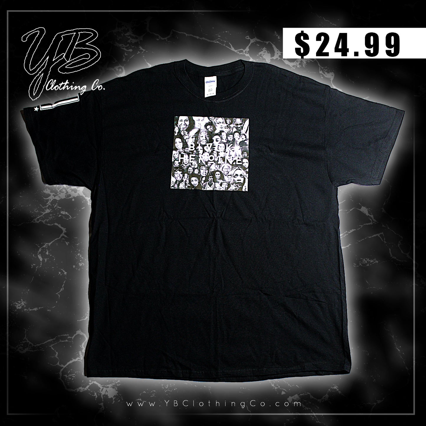 "Black Heroine: Standard" - T-Shirt